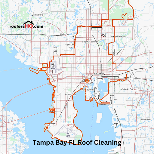 roof cleaning tampa bay florida map